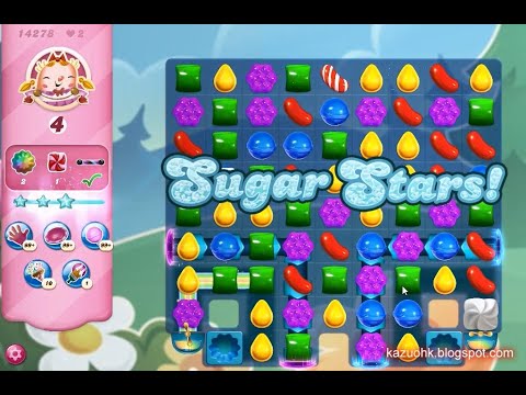 Candy Crush Saga Level 14278 (Sugar stars, NO boosters)