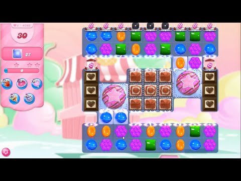 Candy Crush Saga Level 4763 NO BOOSTERS