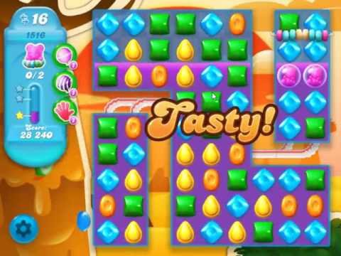 Candy Crush Soda Saga Level 1516 - NO BOOSTERS