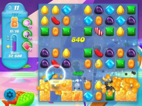 Candy Crush Soda Saga Level 705 - NO BOOSTERS