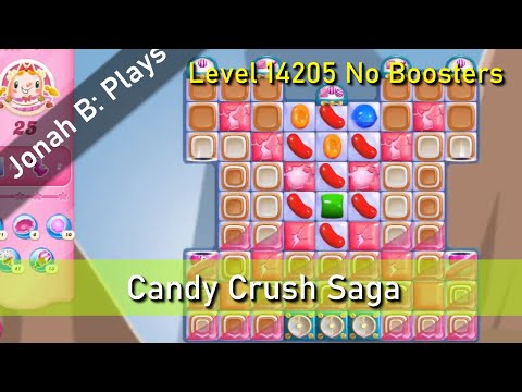 Candy Crush Saga Level 14205 No Boosters