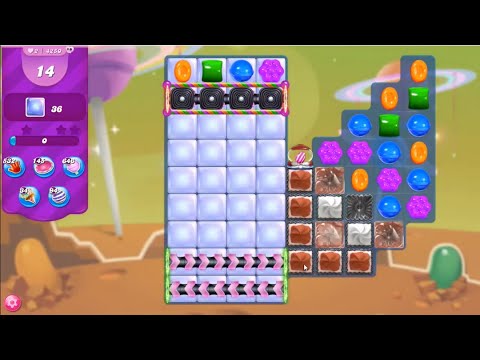 Candy Crush Saga Level 4250 NO BOOSTERS (14 moves)