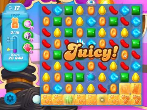 Candy Crush Soda Saga Level 1207 - NO BOOSTERS