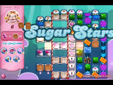 Candy Crush Saga Level 14247 (Sugar stars, No boosters)