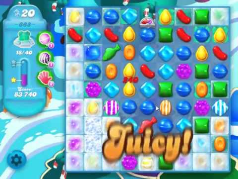 Candy Crush Soda Saga Level 668 - NO BOOSTERS