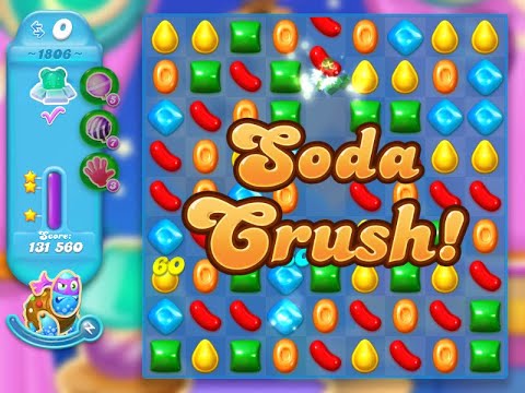 Candy Crush Soda Saga Level 1806 (3 stars, NO boosters)