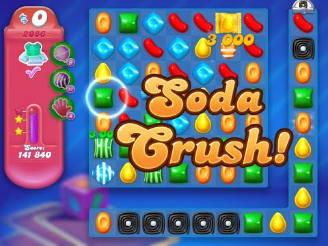 Candy Crush Soda Saga Level 2086 (3 stars, NO boosters)