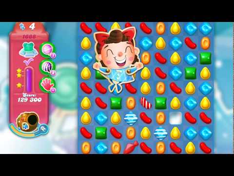 Candy Crush Soda Saga Level 1668 (3 stars, No boosters)