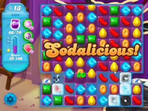 Candy Crush Soda Saga Level 1182 - NO BOOSTERS