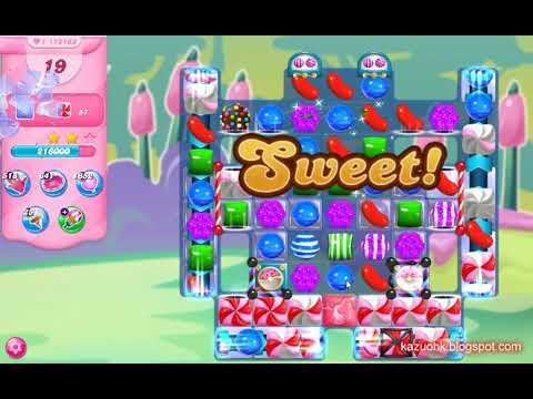 Candy Crush Saga Level 12163 (3 stars, No boosters)