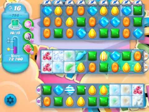 Candy Crush Soda Saga Level 756 - NO BOOSTERS