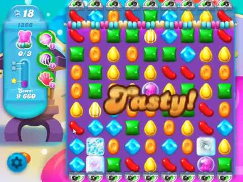 Candy Crush Soda Saga Level 1366 - NO BOOSTERS