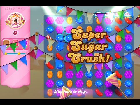 Candy Crush Saga Level 13916 (3 stars, NO boosters)