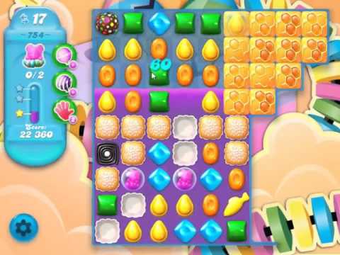 Candy Crush Soda Saga Level 754 - NO BOOSTERS