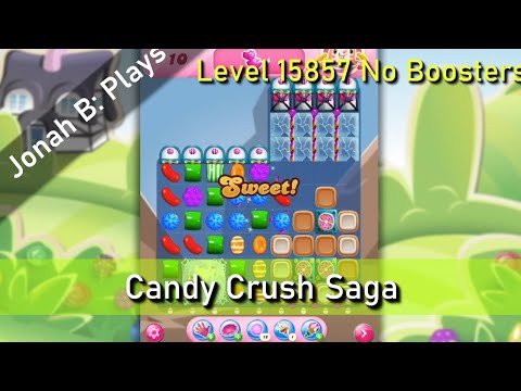 Candy Crush Saga Level 15857 No Boosters