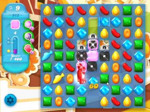 Candy Crush Soda Saga Level 913 - NO BOOSTERS