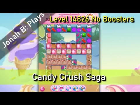 Candy Crush Saga Level 14826 No Boosters