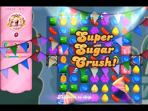 Candy Crush Saga Level 13878 (2nd version, NO pay NO pass!!)