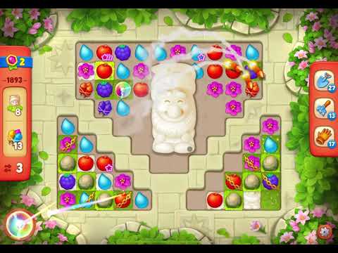 GardenScapes Level 1893 no boosters (12 moves)