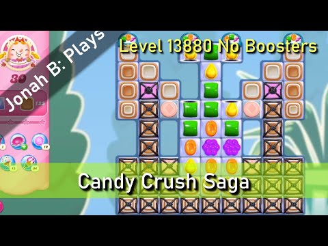 Candy Crush Saga Level 13880 No Boosters