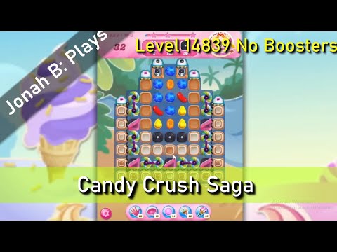 Candy Crush Saga Level 14839 No Boosters