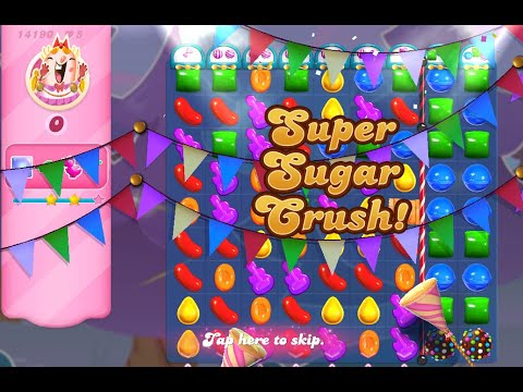 Candy Crush Saga Level 14190 (2nd version, 3 stars, Impossible without boosters)