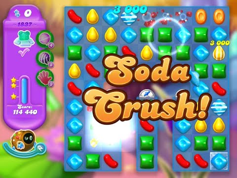 Candy Crush Soda Saga Level 1837 (3 stars, NO boosters)