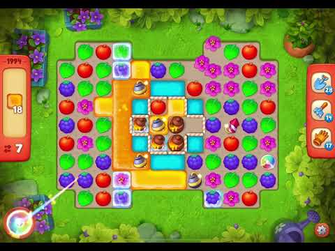 GardenScapes Level 1994 no boosters (14 moves)