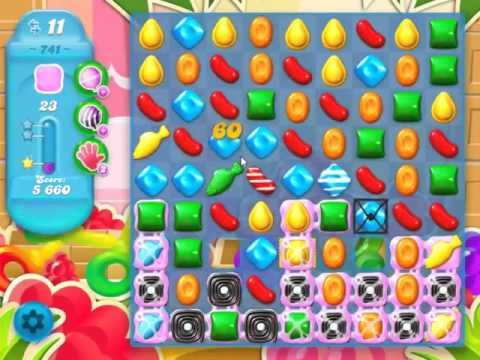 Candy Crush Soda Saga Level 741 - NO BOOSTERS