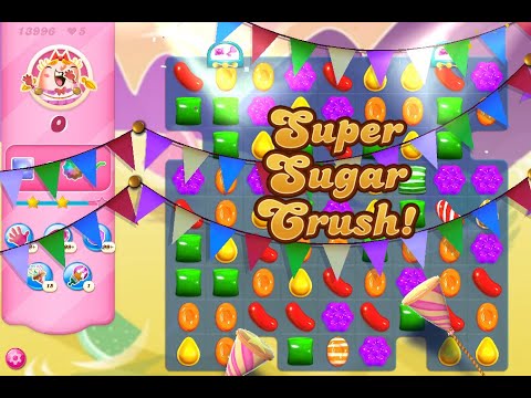 Candy Crush Saga Level 13996 (2nd version, 3 stars, Impossible without boosters)