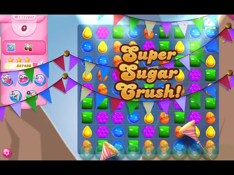 Candy Crush Saga Level 11647 (3 stars, No boosters)