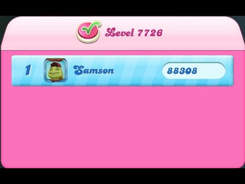 Candy Crush Saga Level 7726 NO BOOSTERS