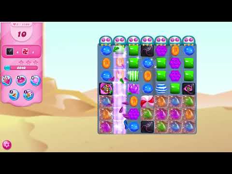 Candy Crush Saga Level 1164 NO BOOSTERS