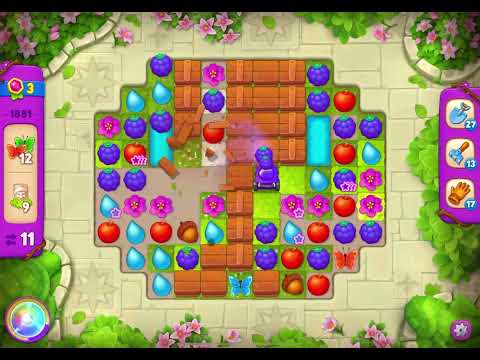 GardenScapes Level 1881 no boosters (19 moves)