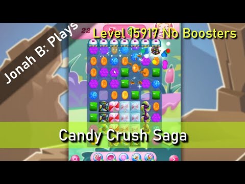 Candy Crush Saga Level 15917 No Boosters