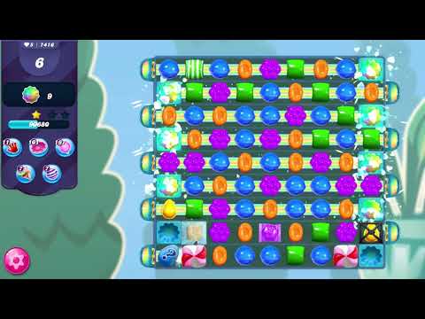 Candy Crush Saga LEVEL 7416 NO BOOSTERS