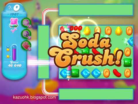 Candy Crush Soda Saga Level 1907 (3 stars, NO boosters)