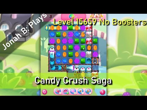 Candy Crush Saga Level 15659 No Boosters