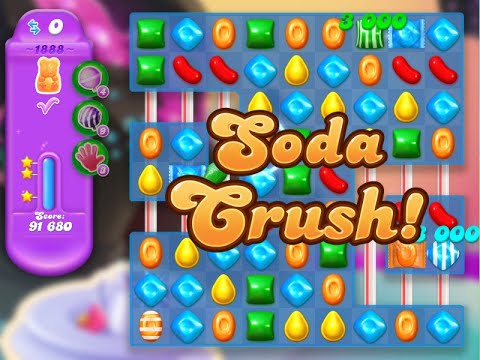 Candy Crush Soda Saga Level 1888 (3 stars, NO boosters)