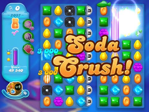 Candy Crush Soda Saga Level 2057 (3 stars, NO boosters)