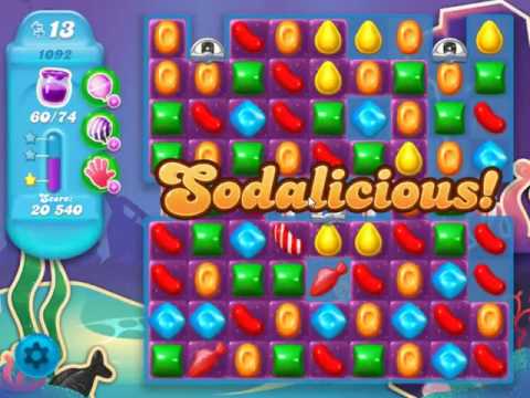 Candy Crush Soda Saga Level 1092 - NO BOOSTERS