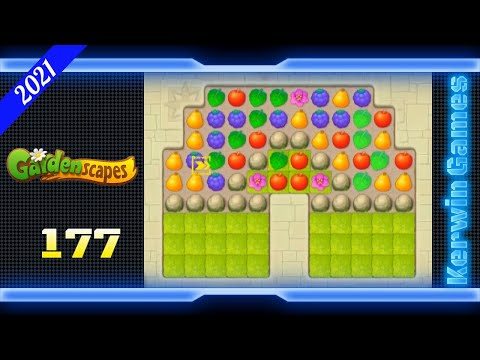 Gardenscapes Level 177 - No Boosters - 28 moves (2021)