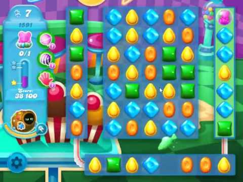 Candy Crush Soda Saga Level 1591 - NO BOOSTERS