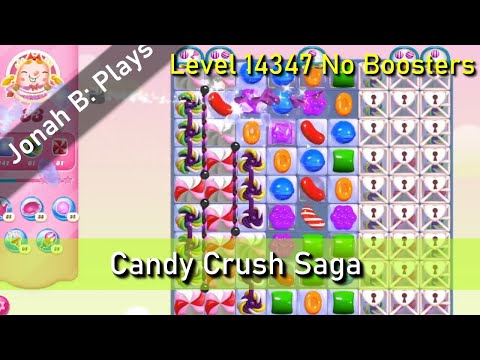 Candy Crush Saga Level 14347 No Boosters