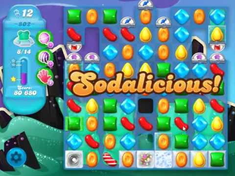 Candy Crush Soda Saga Level 802 - NO BOOSTERS