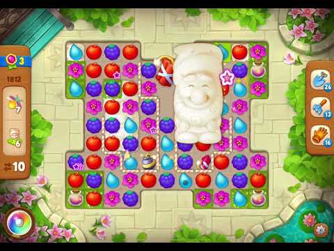 GardenScapes Level 1812 no boosters (26 moves)