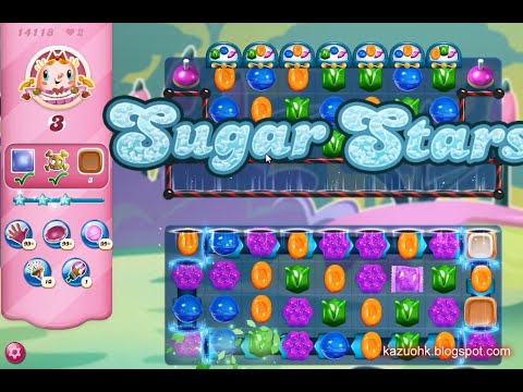 Candy Crush Saga Level 14118 (Sugar stars, No boosters)