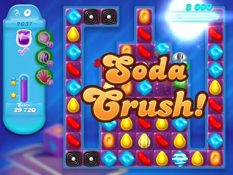 Candy Crush Soda Saga Level 2037 (3 stars, NO boosters)