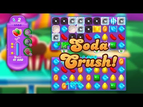 Candy Crush Soda Saga Level 1600 (3 stars, No boosters)