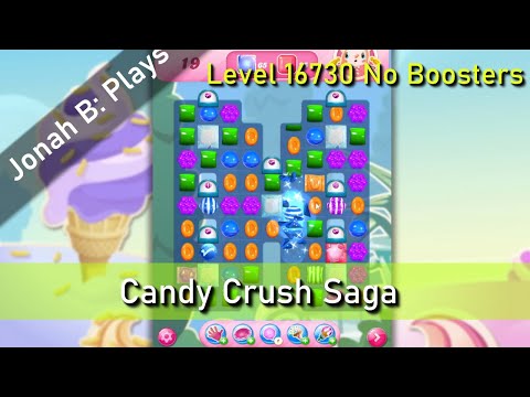 Candy Crush Saga Level 16730 No Boosters